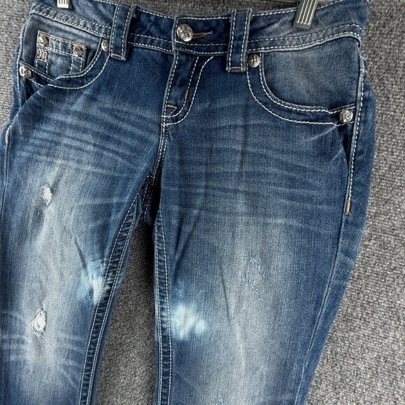 Miss Me Denim Jeans Women Embellished Studded Cross JW7538T **** ACTL 30X33.5 - Picture 4 of 16